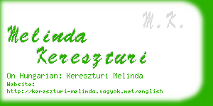 melinda kereszturi business card